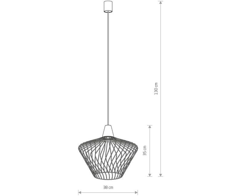 Lampa sufitowa wisząca Industrialna Loft WAVE S BLACK 8858 NOWODVORSKI Lighting E27 oświetleniowa żyrandol nowoczesna metal do Kuchni Jadalni nad stół blat wyspę czarny czarna zwis Inspiracje Premium