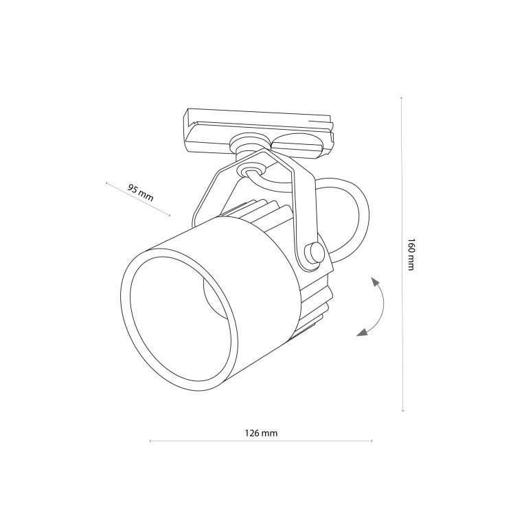 TRACER WHITE 1 TL-006 COB 10W 4144 TK Lighting Biały Biały