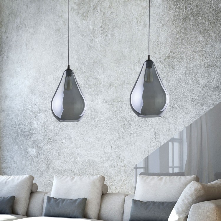 FUENTE Lampa wisząca 1 PŁ 2326 TK Lighting Czarny Grafitowy