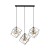 ALAMBRE Lampa wisząca 3 PŁ Listwa CZ/ZŁ 2699 TK Lighting Czarny Złoty, Czarny