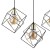 ALAMBRE Lampa wisząca 3 PŁ Listwa CZ/ZŁ 2699 TK Lighting Czarny Złoty, Czarny