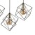 ALAMBRE Lampa wisząca 3 PŁ Listwa CZ/ZŁ 2699 TK Lighting Czarny Złoty, Czarny