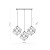 ALAMBRE Lampa wisząca 3 PŁ Listwa CZ/ZŁ 2699 TK Lighting Czarny Złoty, Czarny