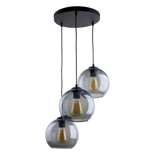 CUBUS GRAPHITE Lampa wisząca 3 PŁ Koło 2819 TK Lighting Czarny Grafitowy