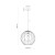 UNIVERSO BLACK 500 Lampa wisząca 1 2552 TK Lighting Czarny Grafitowy, Czarny