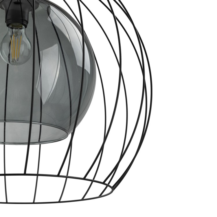 UNIVERSO BLACK 500 Lampa wisząca 1 2552 TK Lighting Czarny Grafitowy, Czarny