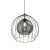 UNIVERSO BLACK 500 Lampa wisząca 1 2552 TK Lighting Czarny Grafitowy, Czarny