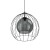 UNIVERSO BLACK 500 Lampa wisząca 1 2552 TK Lighting Czarny Grafitowy, Czarny