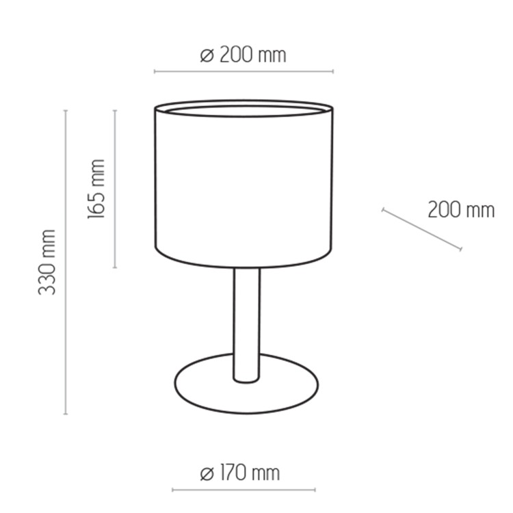 DEVA WHITE Lampka nocna 1 PŁ FSC 100%, SA-COC-006060 5217 TK Lighting Biały, Sosna Biały