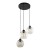 CUBUS Lampa wisząca 3 PŁOMIENNA 2831 TK Lighting Czarny Transparentny, Szary, Bursztynowy