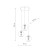 CUBUS Lampa wisząca 3 PŁOMIENNA 2831 TK Lighting Czarny Transparentny, Szary, Bursztynowy