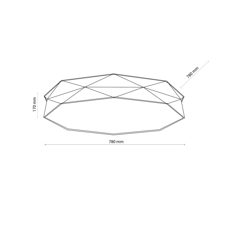 KANTOOR WHITE Lampa sufitowa 6 780 4225 TK Lighting Biały Biały