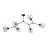 FAIRY Lampa sufitowa 6 PŁ CZARNA 2731 TK Lighting Czarny Grafitowy