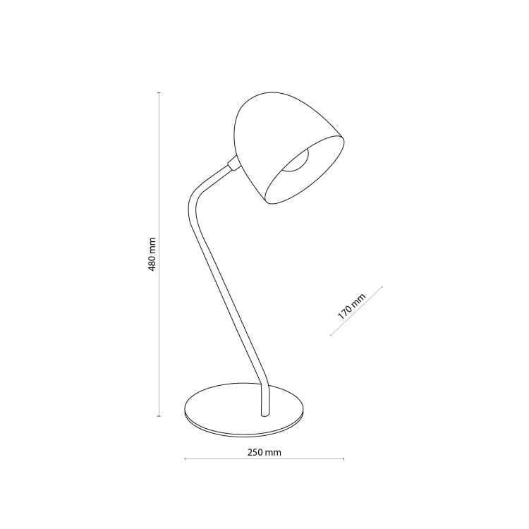 SOHO BLACK Lampka nocna 1 5036 TK Lighting Czarny Czarny
