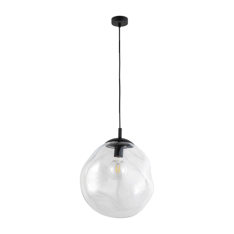 SOL TRANSPARENT Lampa wisząca 1 PŁ 4262 TK Lighting Czarny Transparentny