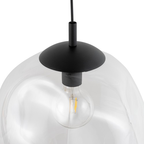 SOL TRANSPARENT Lampa wisząca 1 PŁ 4262 TK Lighting Czarny Transparentny