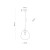 SOL GRAPHITE Lampa wisząca 1 PŁ 4264 TK Lighting Czarny Grafitowy