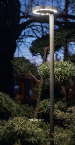 Lampa zewnętrzna Latarnia stojąca POLE LED I 9185 NOWODVORSKI Lighting 20W nowoczesna oprawa oświetleniowa ogrodowa parkingowa parkowa uliczna chodnikowa do alejki masztowa grafitowa szara pojedyncza Inspiracje Premium