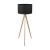 TREVISO BLACK Lampa podłogowa 1 PŁ FSC 100%, SA-COC-006060 5039 TK Lighting Sosna Czarny