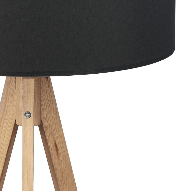 TREVISO BLACK Lampa podłogowa 1 PŁ FSC 100%, SA-COC-006060 5039 TK Lighting Sosna Czarny
