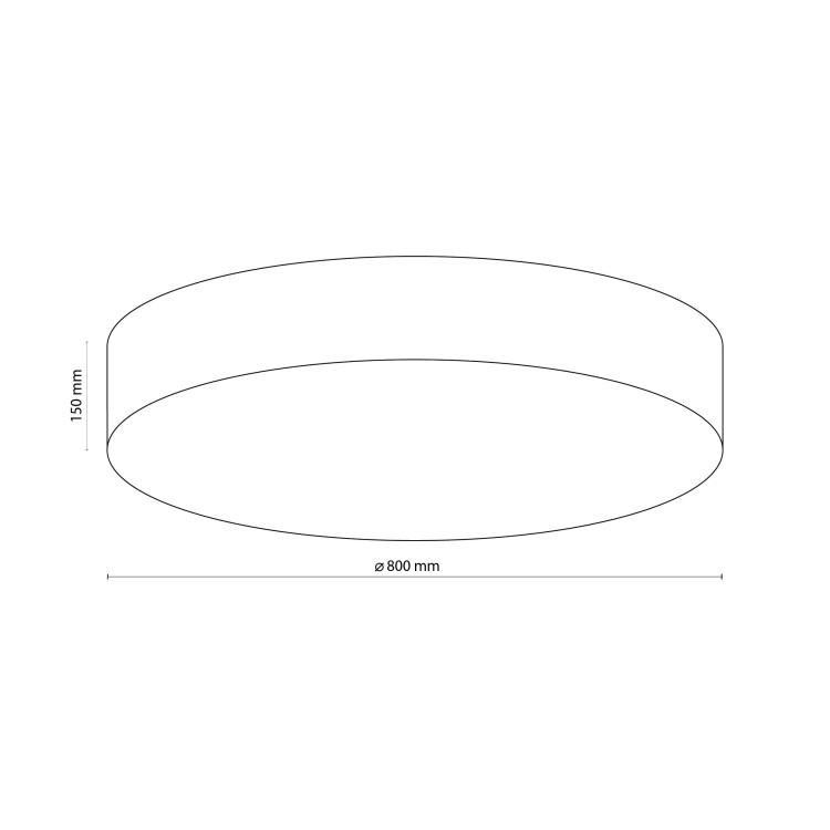 RONDO GRAPHITE Lampa sufitowa 6 780 2725 TK Lighting Biały Grafitowy, Biały