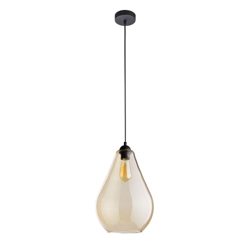 FUENTE Lampa wisząca 1 PŁ 4322 TK Lighting Czarny Bursztynowy