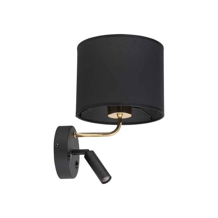 RICHI BLACK/GOLD Kinkiet 2 E27+ G9 4234 TK Lighting Złoty, Czarny Czarny
