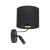 RICHI BLACK/GOLD Kinkiet 2 E27+ G9 4234 TK Lighting Złoty, Czarny Czarny