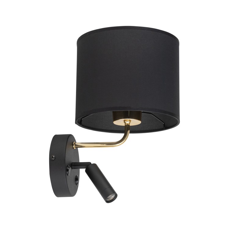 RICHI BLACK/GOLD Kinkiet 2 E27+ G9 4234 TK Lighting Złoty, Czarny Czarny