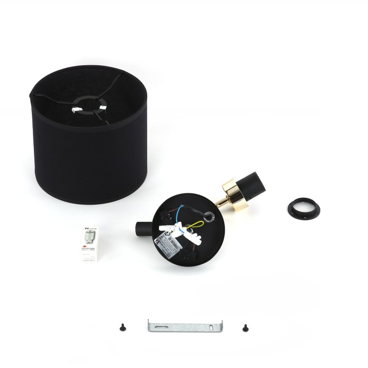 RICHI BLACK/GOLD Kinkiet 2 E27+ G9 4234 TK Lighting Złoty, Czarny Czarny