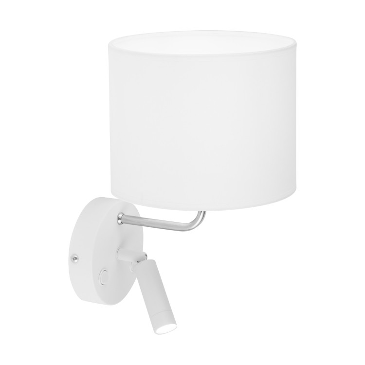 RICHI WHITE /SILVER Kinkiet 2 E27 + G9 4236 TK Lighting Biały Biały