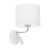 RICHI WHITE /SILVER Kinkiet 2 E27 + G9 4236 TK Lighting Biały Biały