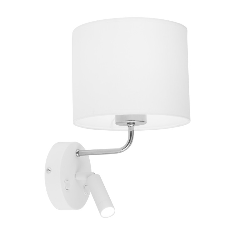 RICHI WHITE /SILVER Kinkiet 2 E27 + G9 4236 TK Lighting Biały Biały