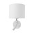 RICHI WHITE /SILVER Kinkiet 2 E27 + G9 4236 TK Lighting Biały Biały