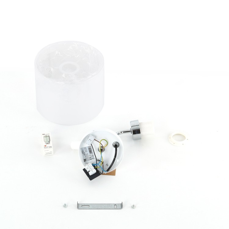 RICHI WHITE /SILVER Kinkiet 2 E27 + G9 4236 TK Lighting Biały Biały
