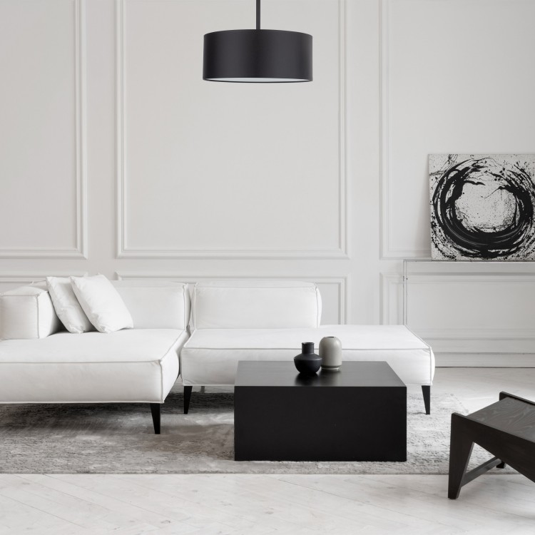 RONDO BLACK Lampa sufitowa 4 450 4246 TK Lighting Czarny Czarny, Biały