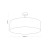 RONDO BLACK Lampa sufitowa 4 600 4245 TK Lighting Czarny Czarny, Biały