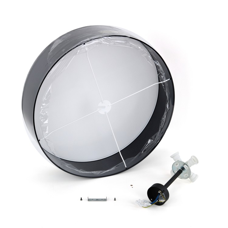 RONDO BLACK Lampa sufitowa 4 600 4245 TK Lighting Czarny Czarny, Biały