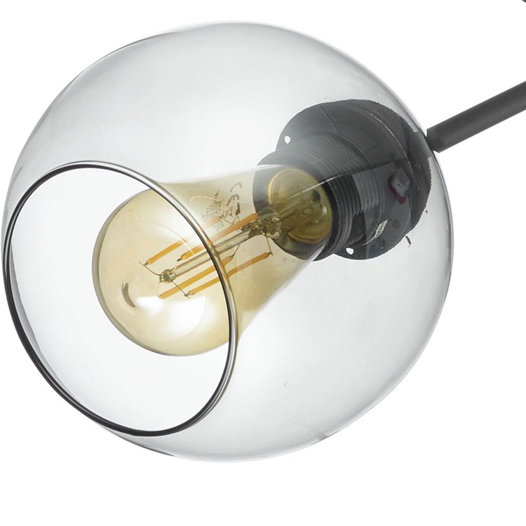 FAIRY Lampa sufitowa 3 PŁ CZARNA 4372 TK Lighting Czarny Grafitowy