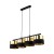 HILTON BLACK/GOLD Lampa wisząca 4 4342 TK Lighting Czarny Złoty, Czarny