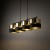 HILTON BLACK/GOLD Lampa wisząca 4 4342 TK Lighting Czarny Złoty, Czarny