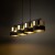 HILTON BLACK/GOLD Lampa wisząca 4 4342 TK Lighting Czarny Złoty, Czarny