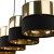 HILTON BLACK/GOLD Lampa wisząca 4 4342 TK Lighting Czarny Złoty, Czarny