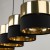 HILTON BLACK/GOLD Lampa wisząca 4 4342 TK Lighting Czarny Złoty, Czarny