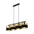 HILTON BLACK/GOLD Lampa wisząca 4 4342 TK Lighting Czarny Złoty, Czarny