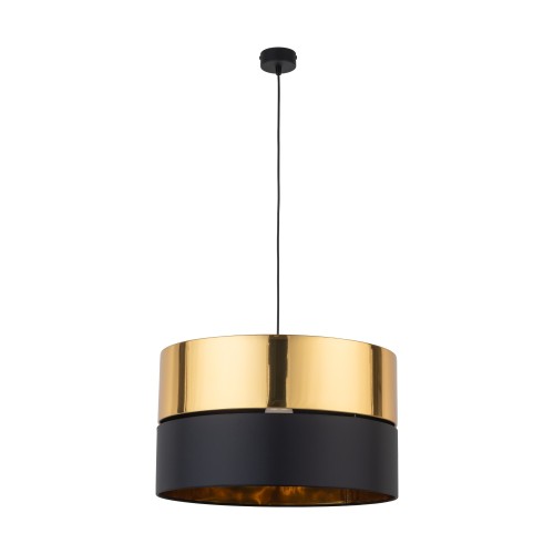 HILTON BLACK/GOLD Lampa wisząca 1 4346 TK Lighting Czarny Złoty, Czarny