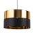 HILTON BLACK/GOLD Lampa wisząca 1 4346 TK Lighting Czarny Złoty, Czarny