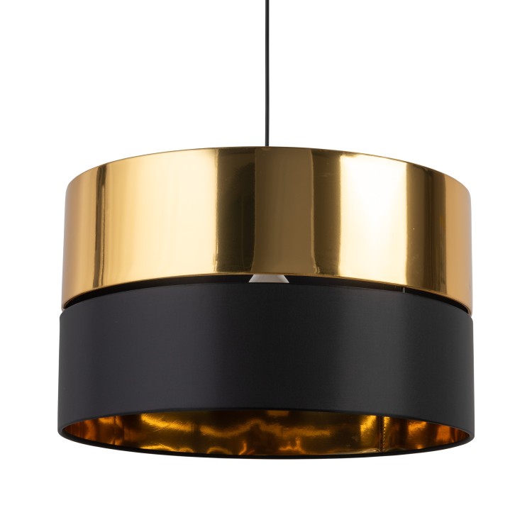 HILTON BLACK/GOLD Lampa wisząca 1 4346 TK Lighting Czarny Złoty, Czarny