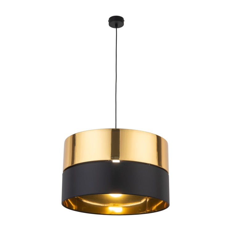 HILTON BLACK/GOLD Lampa wisząca 1 4346 TK Lighting Czarny Złoty, Czarny