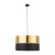 HILTON BLACK/GOLD Lampa wisząca 1 4346 TK Lighting Czarny Złoty, Czarny